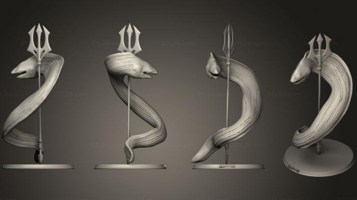 Figurines simple (Moray Eel, STKPR_0901) 3D models for cnc